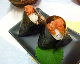 スモークサーモンのおにぎり　梅チーズ風味作り方5写真