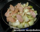 ●朝食に！魚ニソと玉葱の中農ソース炒め●作り方2写真