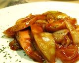 ●朝食に！魚ニソと玉葱の中農ソース炒め●作り方4写真