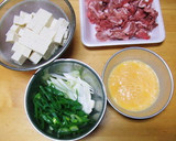 豚肉と豆腐の卵とじ作り方4写真