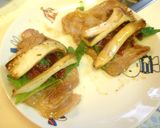 生姜焼きで梅しそエリンギ巻き作り方9写真