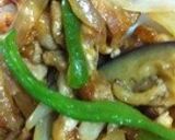 玉ねぎ茄子ピーマンと豚肉の細切り炒め。作り方6写真
