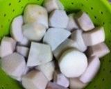里芋と鶏肉の煮っころがし作り方1写真