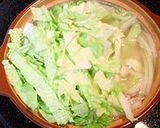 白菜たっぷり簡単水炊き鍋作り方5写真