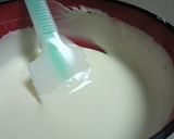 梨と赤ワインのムースのレアチーズケーキ作り方6写真