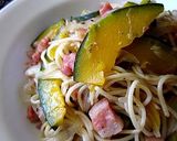 作り方もシンプル★ベーコンかぼちゃパスタ作り方6写真