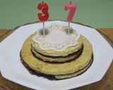 チョコ×チーズ♡重ねちゃったケーキ♪作り方6写真