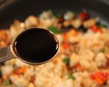 味付け簡単～ウスターソースでチキンライス作り方9写真