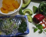 イングリッマフィンに しめ鯖サラダ乗せ作り方1写真