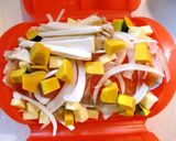 ルクエで♪鮭の味噌マヨちゃんちゃん焼き✿作り方4写真