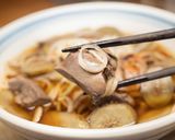 ごぼう鶏もつ蕎麦作り方8写真