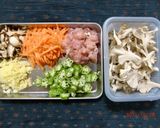 マイタケと鳥もも肉の炊きこみご飯作り方1写真