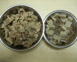 大阪名物どて焼き（牛すじの煮込み）作り方1写真