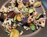 蓮根と茄子と舞茸のお味噌汁作り方5写真