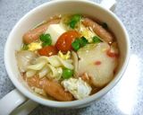 ポークビッツの和風パスタスープ作り方8写真