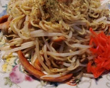もやしとシメジとおかかの焼きそばで～す作り方3写真