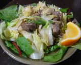 絶品、鳥レバーとどっさり野菜パスタ。作り方6写真