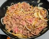 ぽん酢でサッパリ☆サラダ牛丼作り方1写真