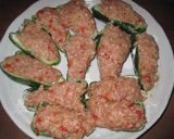 とろとろチーズのピーマンの肉詰め♪作り方3写真