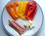パプリカの焼き春巻き作り方1写真