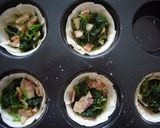 餃子の皮で☆可愛いプチキッシュ作り方6写真