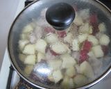 鶏肉とさつま芋のチーズソース煮作り方6写真