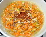 残り野菜で、野菜たっぷりコロコロ角煮丼作り方3写真