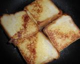 フレンチトースト(国分黄桃缶ソテー添え)作り方3写真