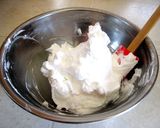 洋なしコンポートのスフレチーズケーキ作り方4写真
