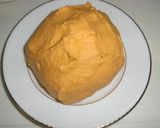 オレンジ色野菜蒸パンロールキャベツドッグ作り方1写真