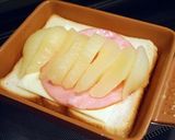 洋ナシのハムチーズトースト作り方3写真
