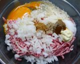 簡単！ねぎポンおろしハンバーグ作り方1写真
