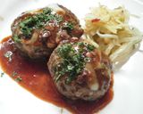 パセリ風味～ミニ肉団子とミニハンバーグ作り方7写真