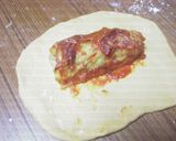 オレンジ色野菜蒸パンロールキャベツドッグ作り方5写真