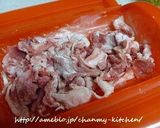ルクエで豚肉のみぞれ煮作り方1写真