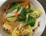 お一人様クリーミー梅オイ照味豆腐野菜炒め作り方18写真