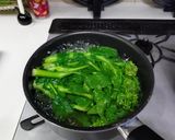 シラス、菜の花、エリンギの和風パスタ作り方3写真