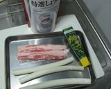 長ネギの豚肉巻き焼き作り方1写真