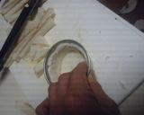 食パンタルト　フルーツと生ハムでおつまみ作り方2写真