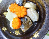 簡単！　激安！　大根と里芋の鯖缶煮っ♪作り方6写真