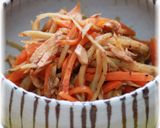 ✿人参とごぼうのソースきんぴら✿作り方6写真