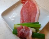 ガッツリ系！豚肉ネギ巻き弁当！作り方2写真