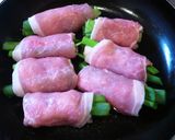 ガッツリ系！豚肉ネギ巻き弁当！作り方3写真