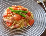 フレッシュトマトとベーコンのパスタ作り方7写真