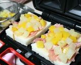 フルーツたっぷり♪栄養満点ホットサンド。作り方5写真