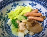 レンジで簡単＊ポークビッツ入り野菜スープ作り方2写真