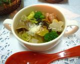 レンジで簡単＊ポークビッツ入り野菜スープ作り方4写真