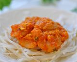 １日分の野菜で☆ふんわり♪海老チリ風❁作り方9写真