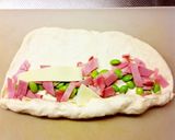 ベーコンと枝豆チーズのおかずフランス作り方8写真