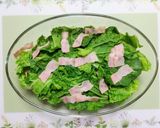 白菜ベーコン厚揚レンジ蒸し料理！丼！簡単ランチ作り方8写真